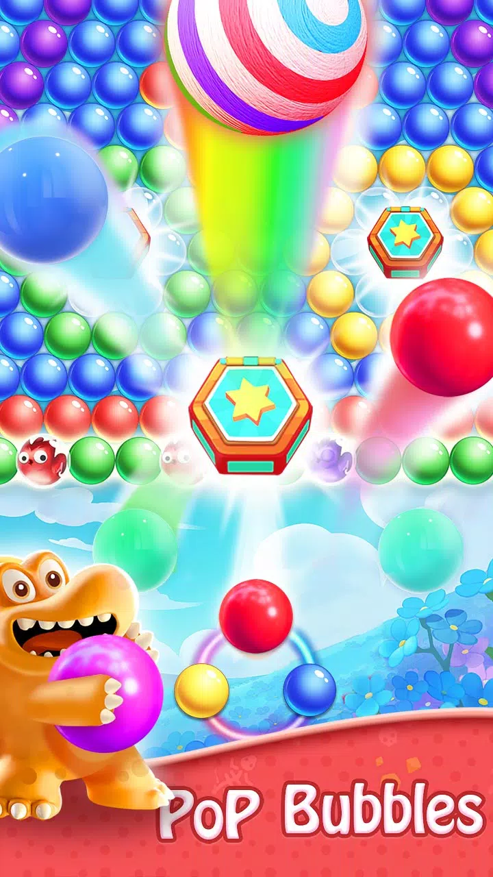 Bubble Shooter - Dino Match स्क्रीनशॉट 2