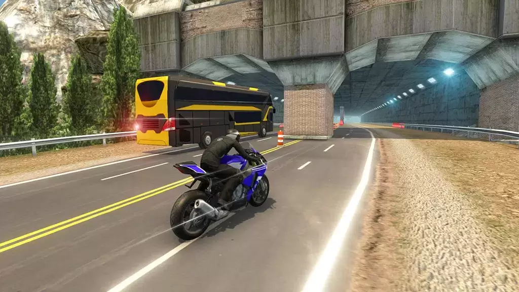 Bike VS Bus Racing Games Tangkapan skrin 1