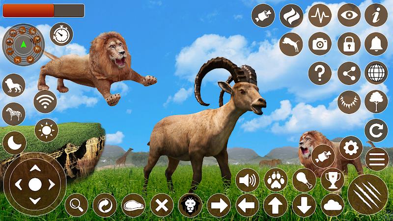 Lion Games 3D Animal Simulator Ảnh chụp màn hình 2