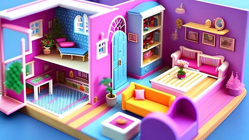 Doll House Design Doll Games Zrzut ekranu 3