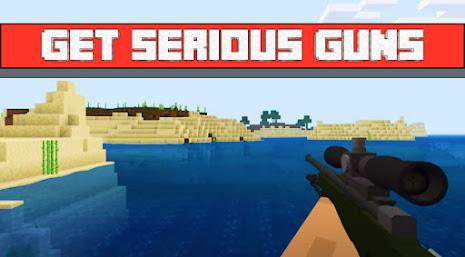 Gun Mod for Minecraft PE ဖန်သားပြင်ဓာတ်ပုံ 1