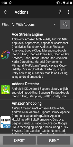 Addons Detector স্ক্রিনশট 2