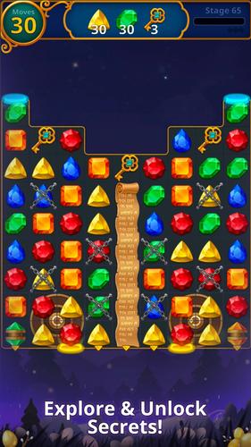 Jewels Magic: Mystery Match3 ဖန်သားပြင်ဓာတ်ပုံ 3