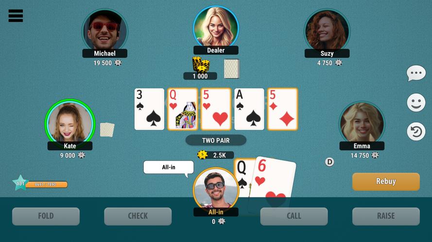 Kindza Poker Screenshot 2