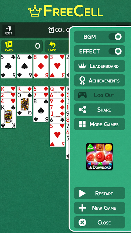 FreeCell - Classic Card Game Captura de tela 4