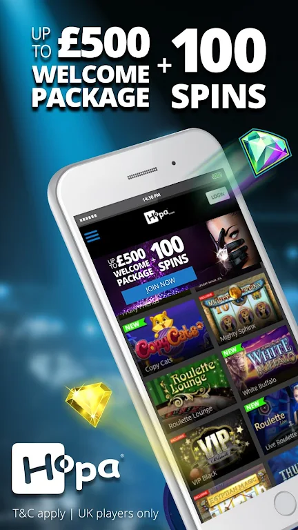Hopa Casino – Online Slots, Live Casino & Roulette ဖန်သားပြင်ဓာတ်ပုံ 1