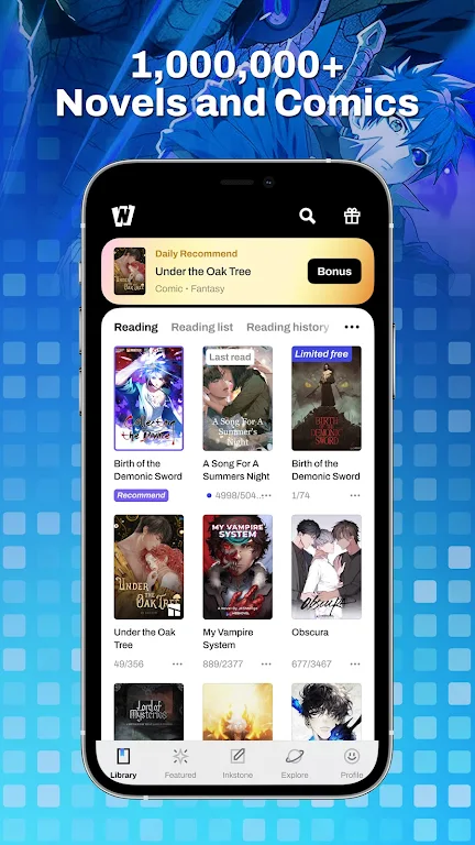 WebNovel 웹 기사 만화 스크린샷 2
