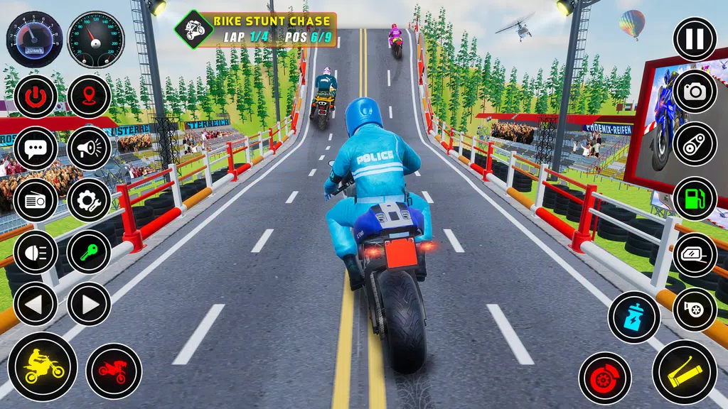 Police bike Stunt Bike Racing ဖန်သားပြင်ဓာတ်ပုံ 1