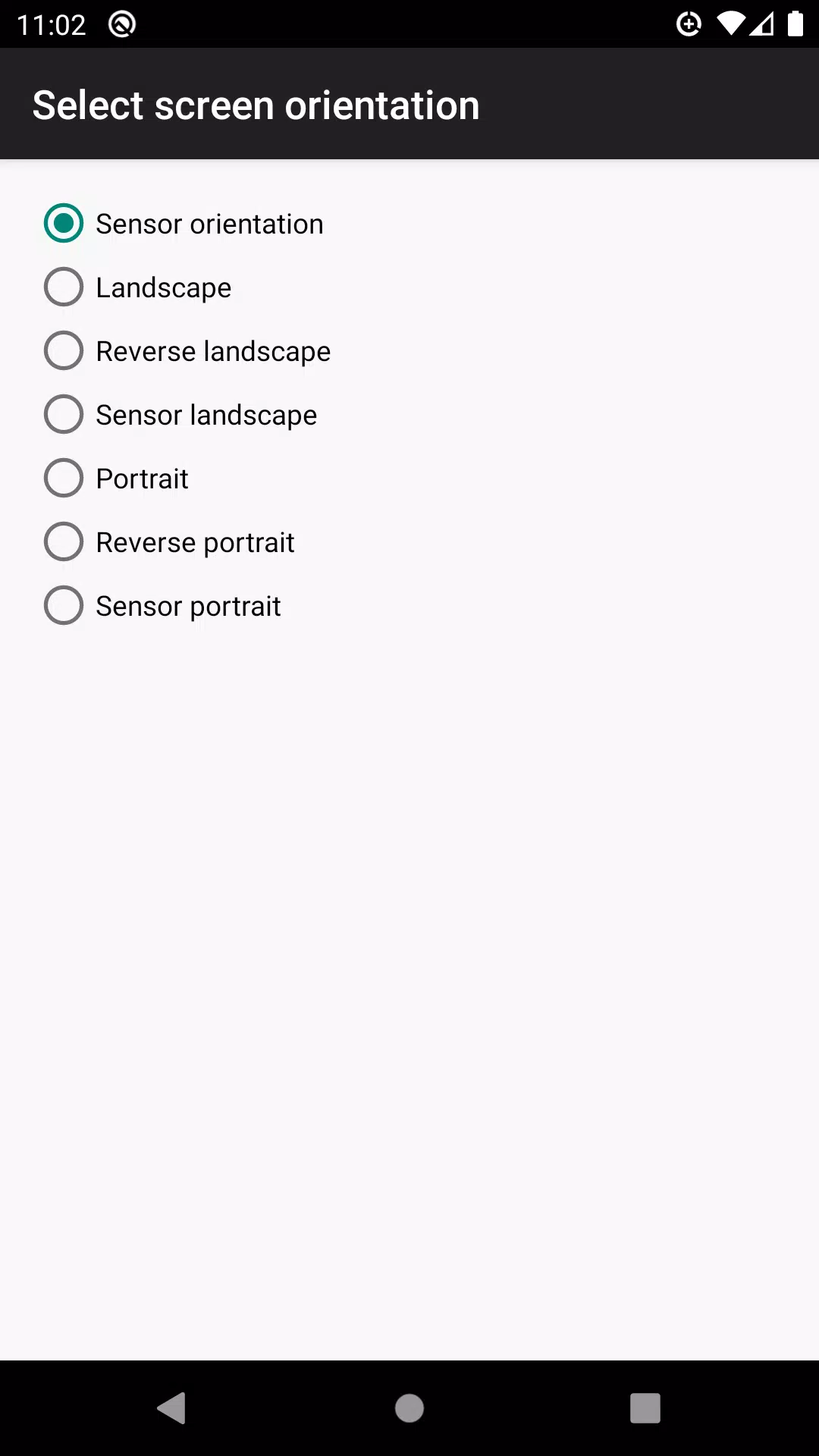 control screen rotation Capture d'écran 4