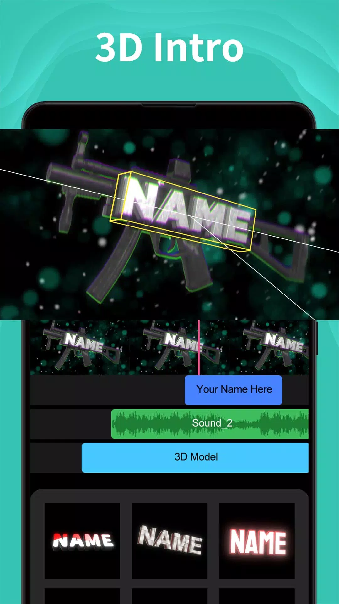 Intro Maker -video intro outro Captura de tela 3