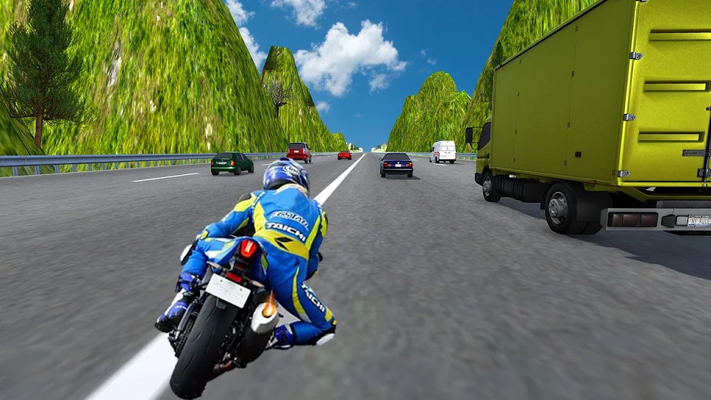 City Bike Traffic Race in Crowd Taxi 3D Tangkapan skrin 3