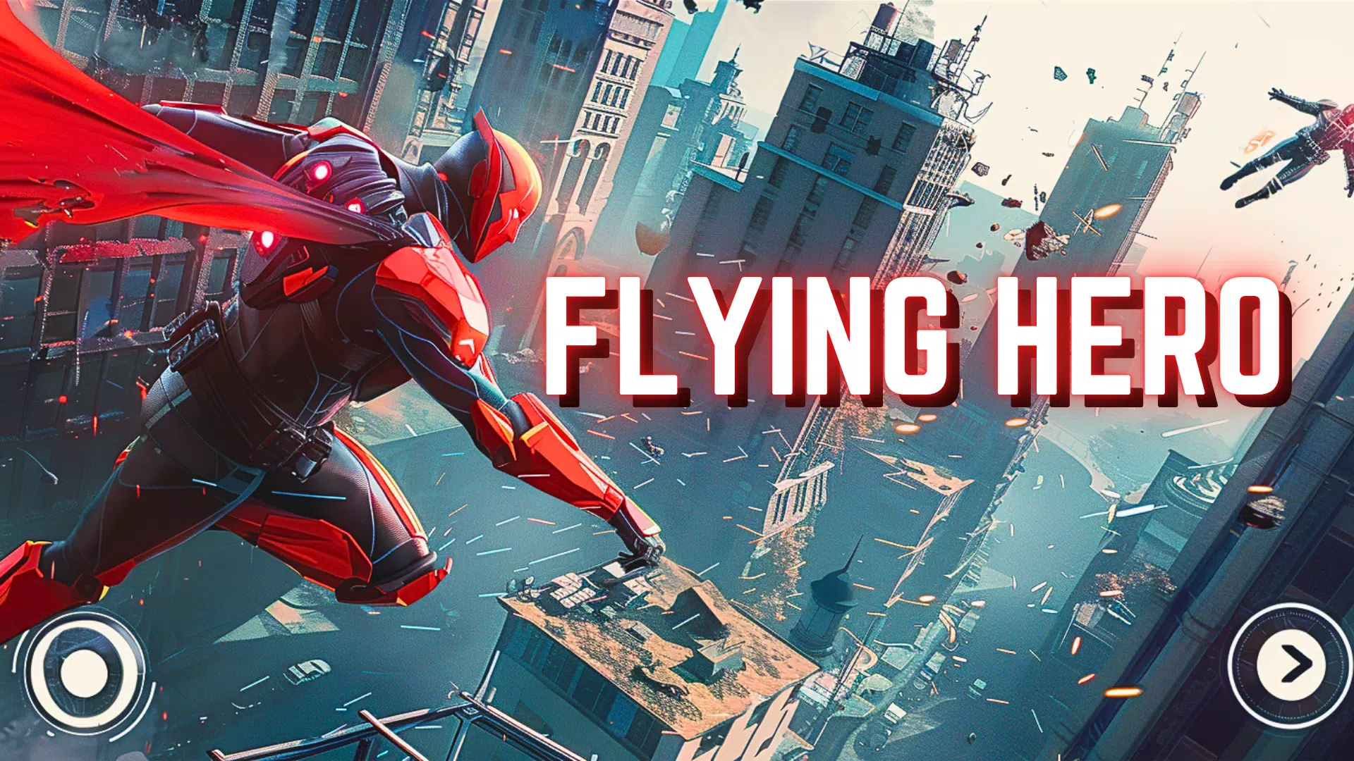 Flying hero man iron hero suit Zrzut ekranu 1