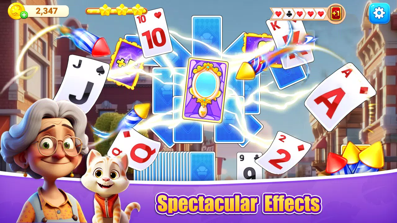 Patience Solitaire TriPeaks ဖန်သားပြင်ဓာတ်ပုံ 1