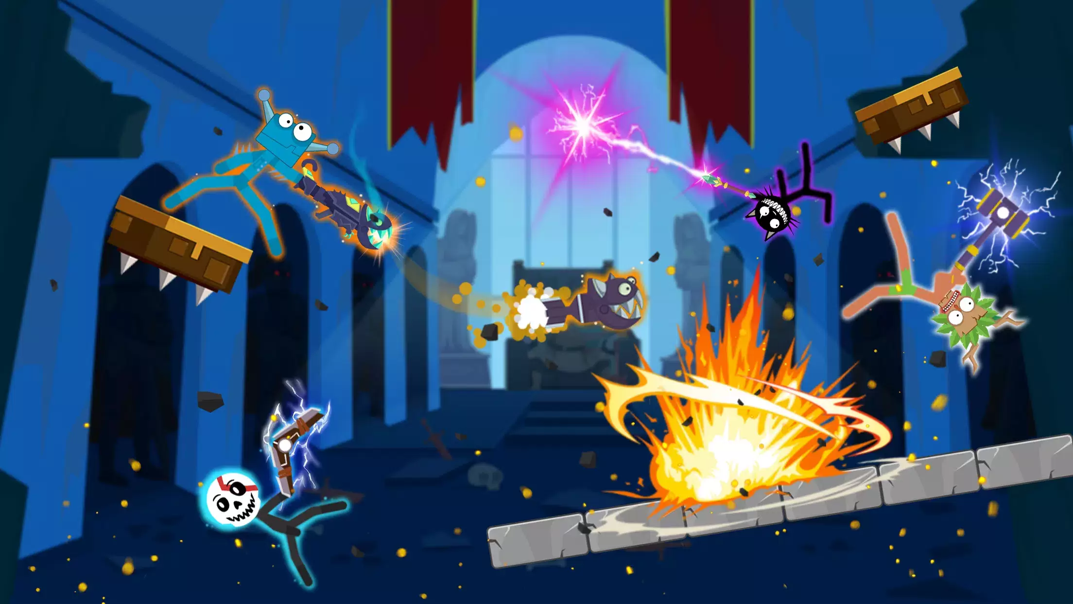 Supreme Brawl Stick Fight Game ภาพหน้าจอ 1