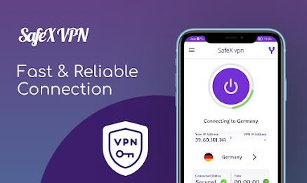 SafeX VPN - Fast VPN Proxy Tangkapan skrin 1