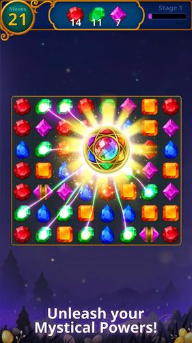 Jewels Magic: Mystery Match3 ဖန်သားပြင်ဓာတ်ပုံ 2