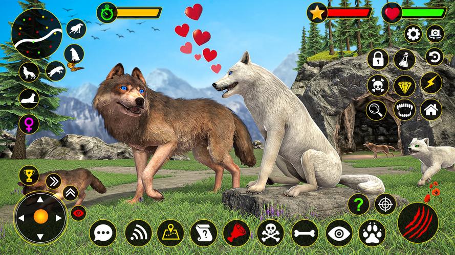 The Wolf Simulator: Wild Game Capture d'écran 2
