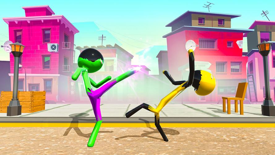 Stickman Ninja Fight: Ropehero 스크린샷 1