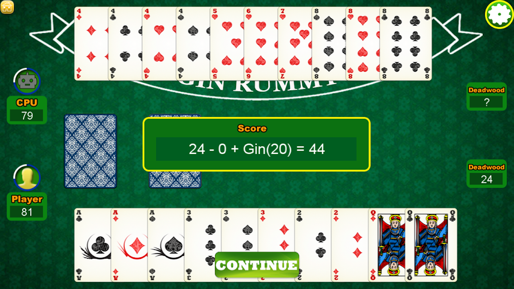 Gin Rummy Pabroton ဖန်သားပြင်ဓာတ်ပုံ 3