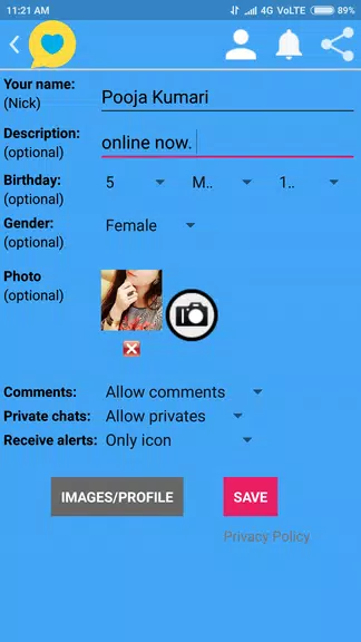 Schermata Indian Girls Chat 4