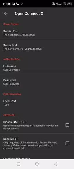OpenConnect X for Android Captura de tela 2