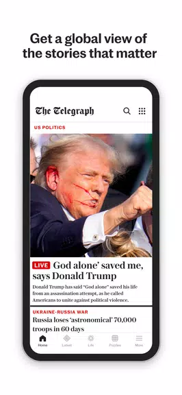 The Telegraph UK Latest News ภาพหน้าจอ 1