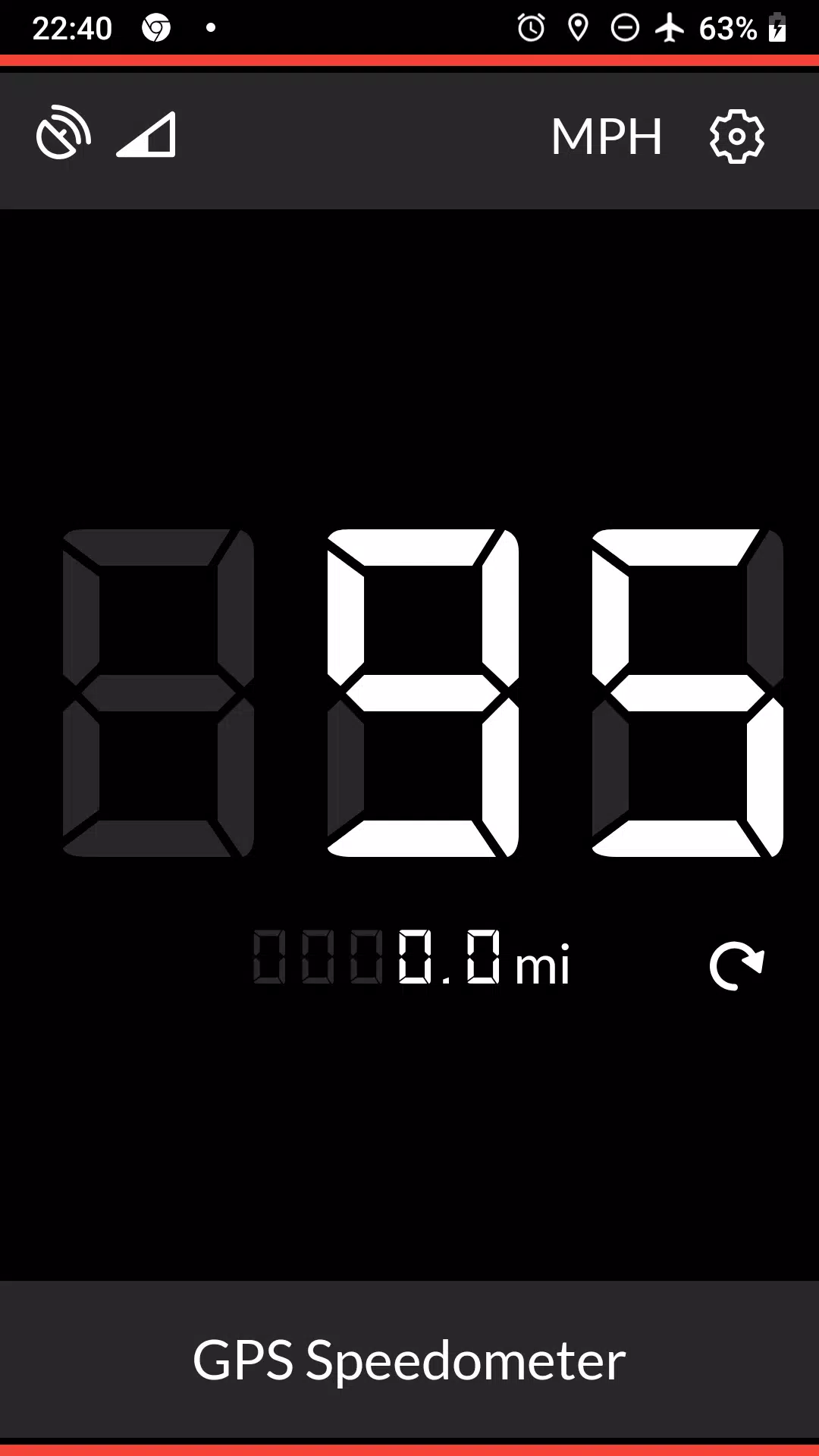 GPS Speedometer Zrzut ekranu 1