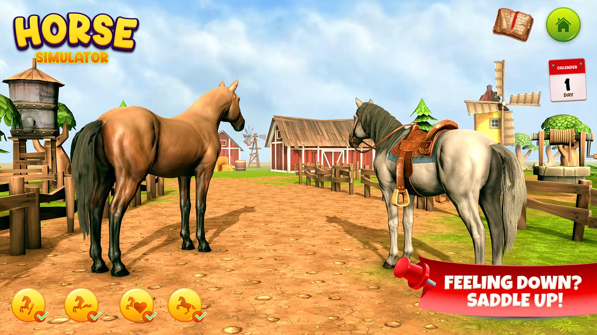 Horse Simulator Family Game 3D Screenshot 1