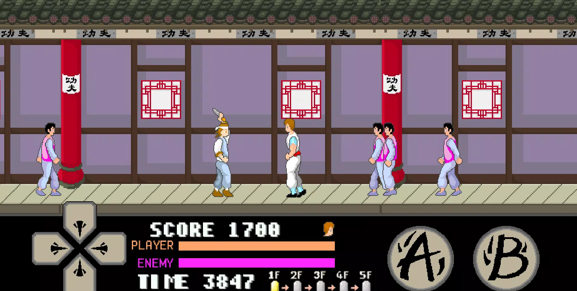 kung fu master arcade Schermafbeelding 1