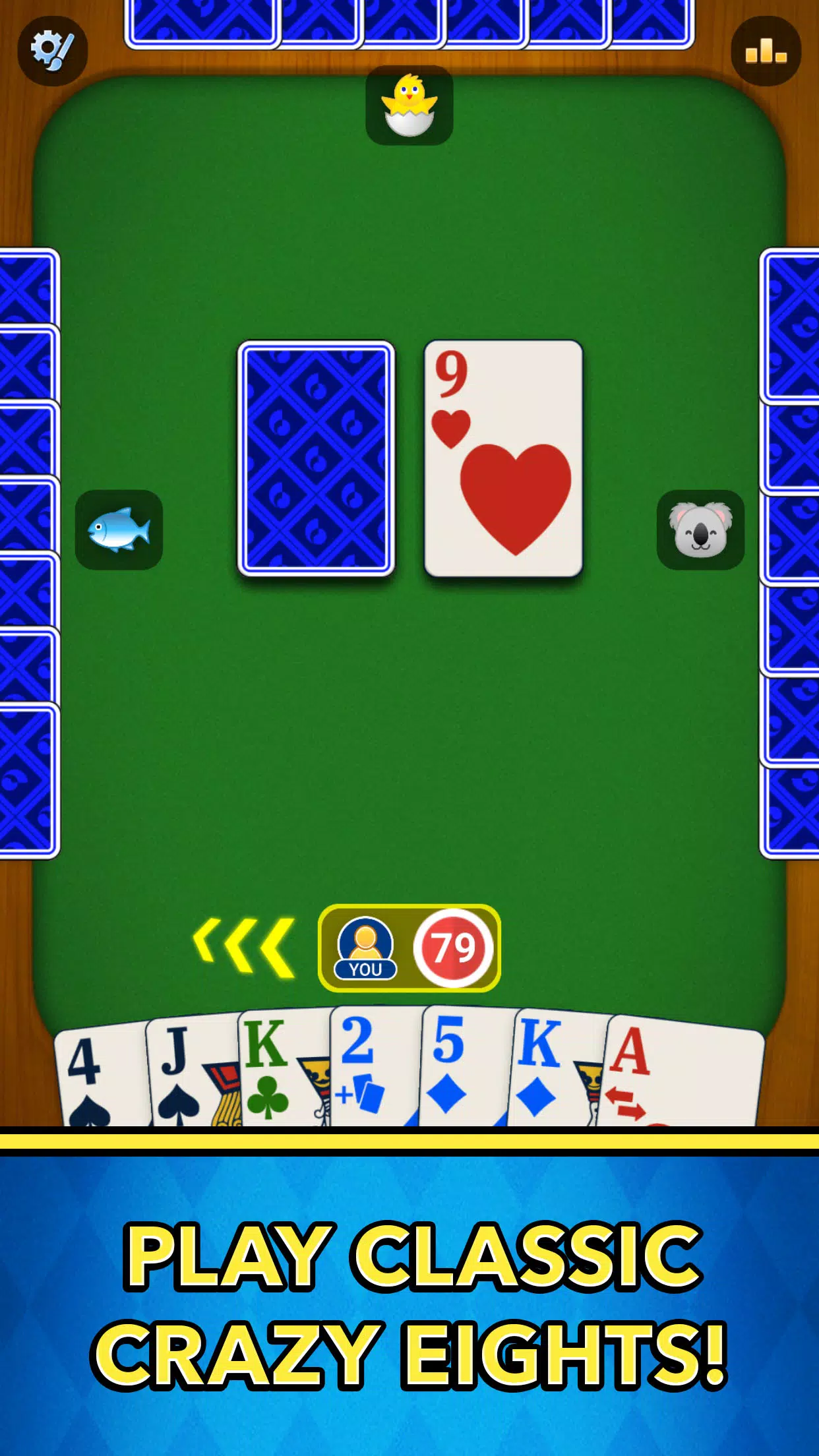 Crazy Eights Captura de pantalla 1