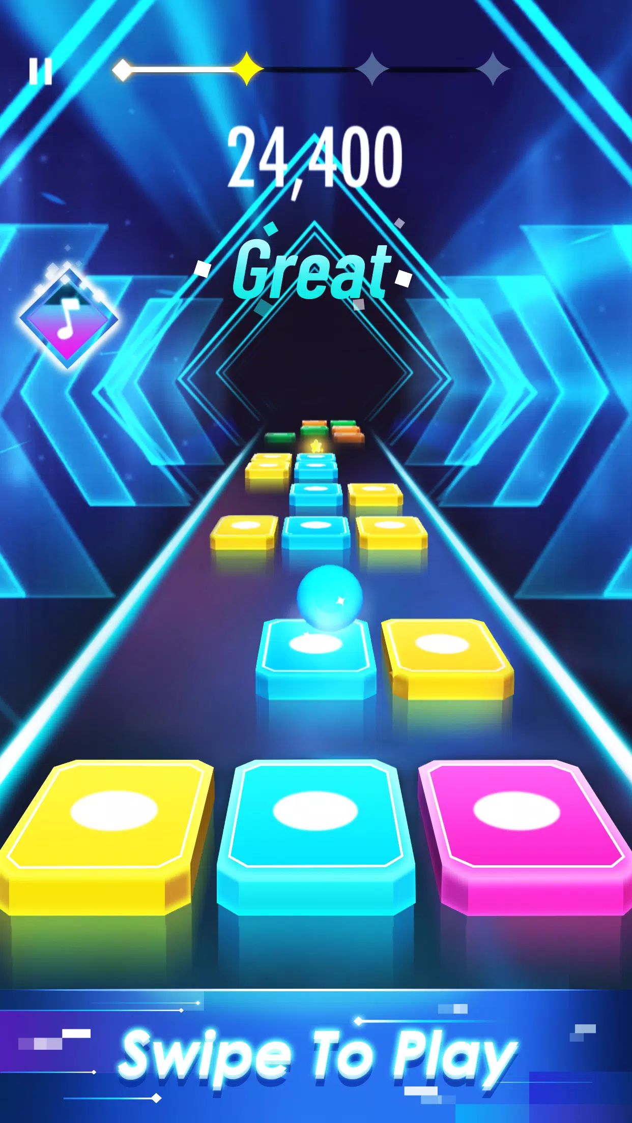 Magic Tiles Hop: EDM Rush Ball Schermafbeelding 2