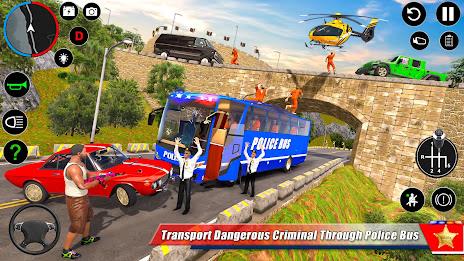 Police Bus Simulator Bus Games Zrzut ekranu 1