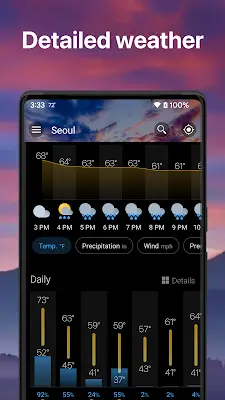 Weather & Widget - Weawow Captura de tela 4