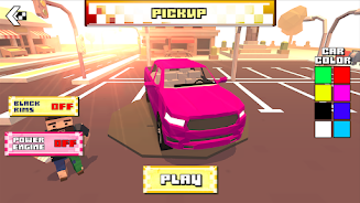 Blocky Car Racer - racing game Tangkapan skrin 3