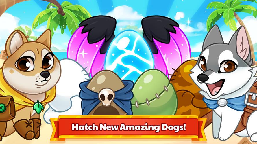 Dungeon Dogs: RPG inactivo Captura de pantalla 1