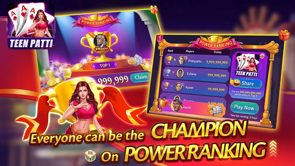 Teen Patti Indian 3 Patti Game Capture d'écran 1