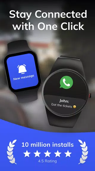 Smart Watch app - BT Notifier Tangkapan skrin 1