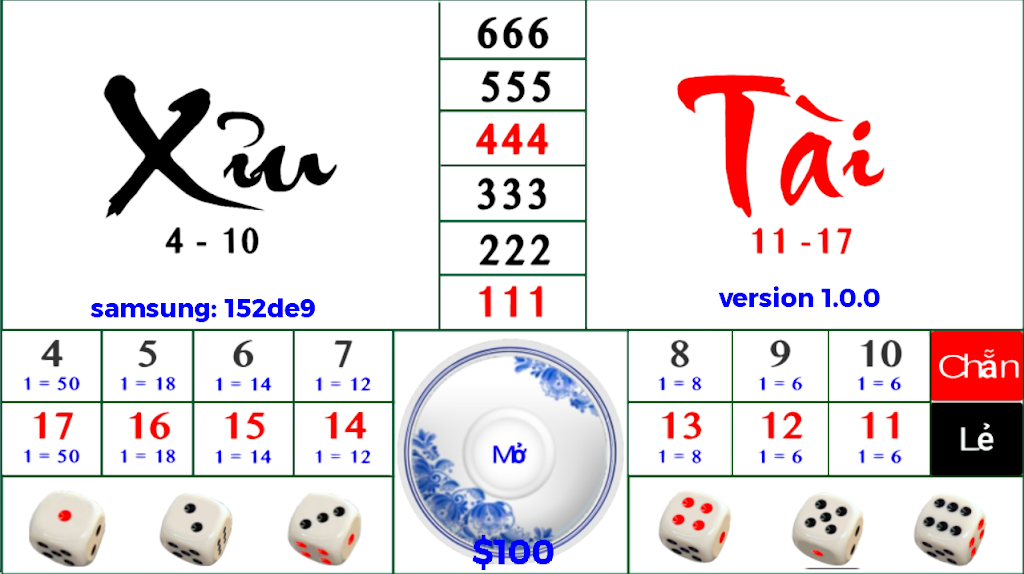 Tai xiu Dan gian應用截圖第2張