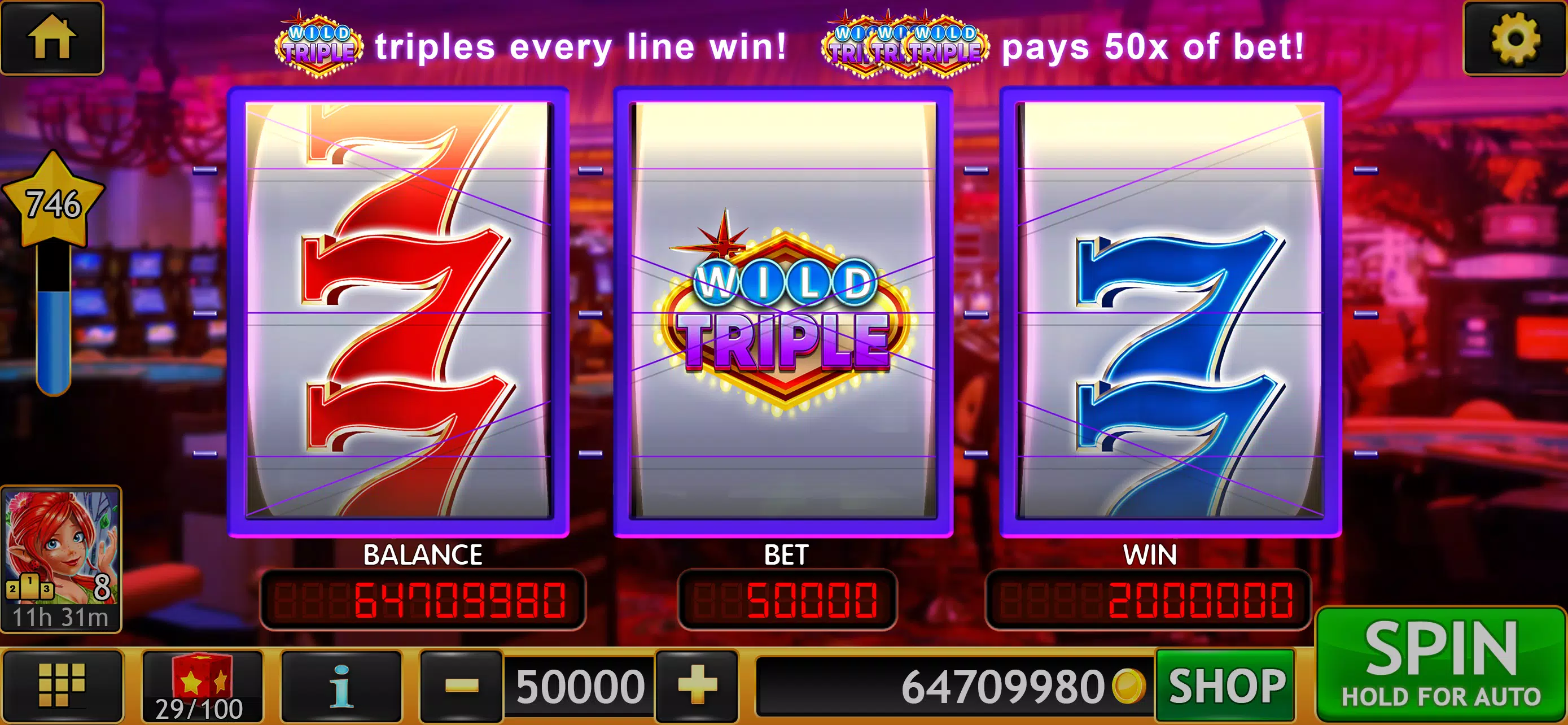 Wild Triple 777 Slots Casino ဖန်သားပြင်ဓာတ်ပုံ 1