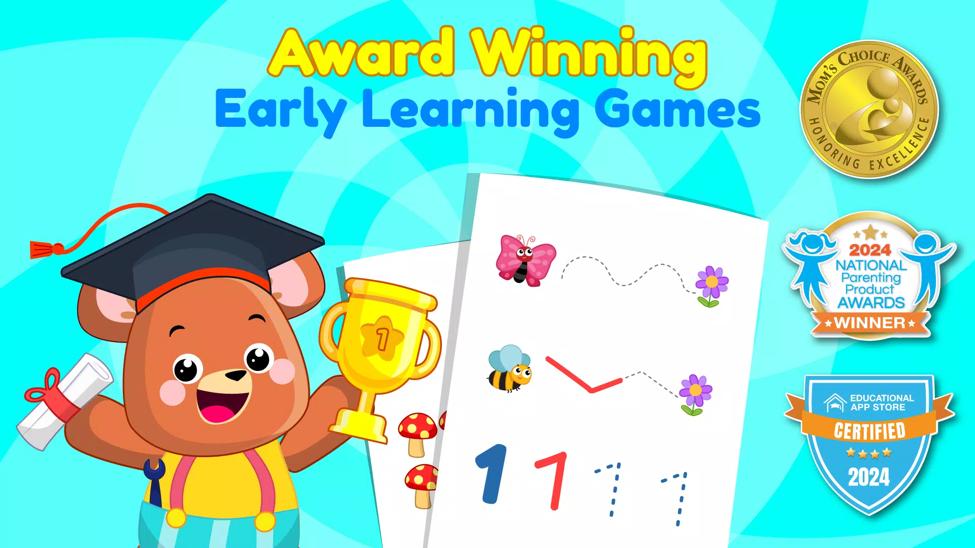 ElePant Kids Learning Games 2+ स्क्रीनशॉट 1