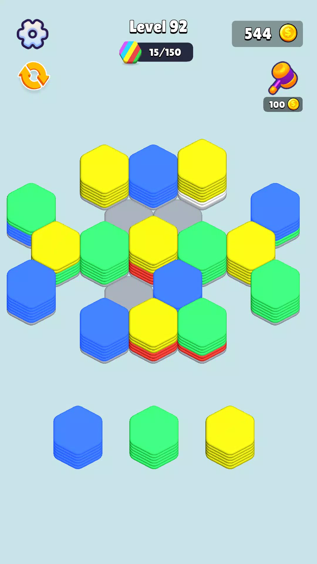 Stack Hexa Sort: Puzzle Match Captura de pantalla 3