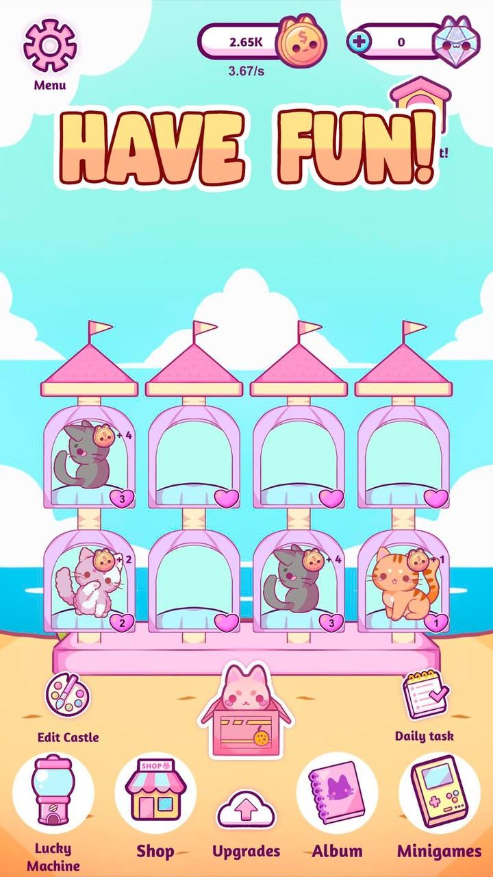 Cat Castle : Merge cute cats Tangkapan skrin 4