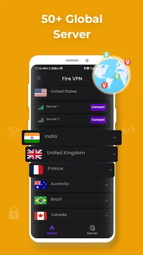 Fire VPN - Vpn Proxy Browser Zrzut ekranu 2