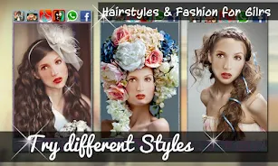 Hairstyles & Fashion for Girls Ekran Görüntüsü 2