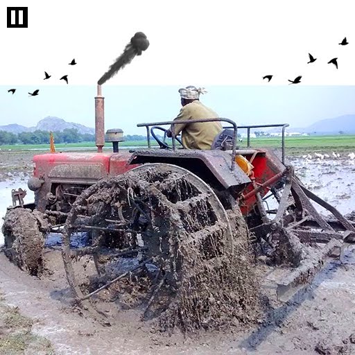 Tractor Trolley Farming Drive