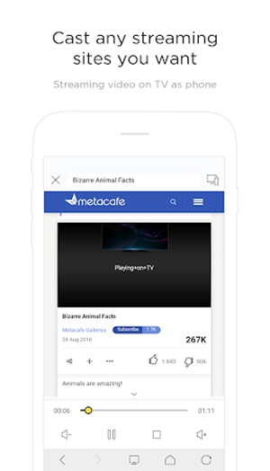 QuickCast|Web Video|Chromecast/DLNA/Airplay/FireTV ဖန်သားပြင်ဓာတ်ပုံ 1