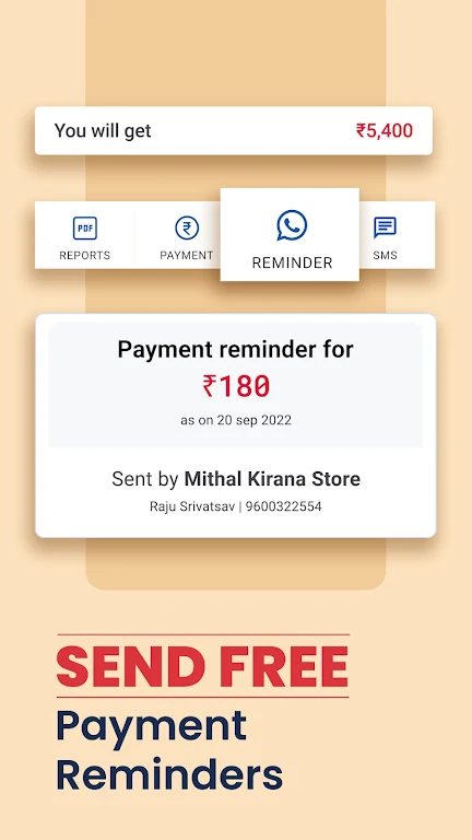 Khatabook Credit Account Book Ảnh chụp màn hình 4