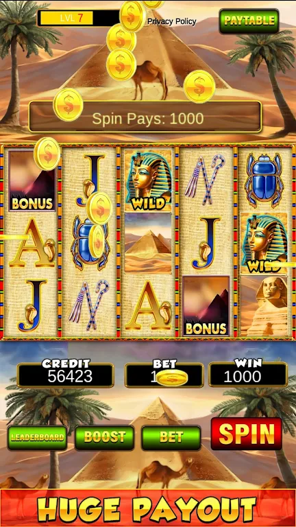 Slot Machine: New Pharaoh Slot - Casino Vegas Feel应用截图第1张