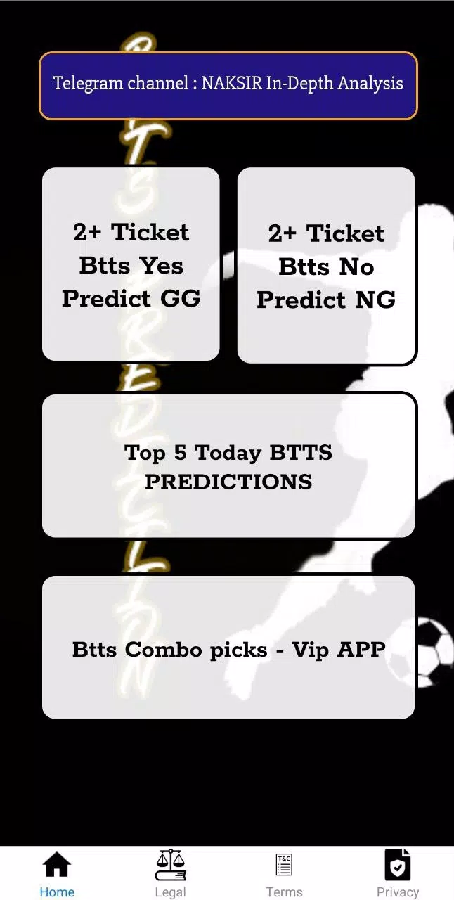 Btts predictions gg/ng Screenshot 1