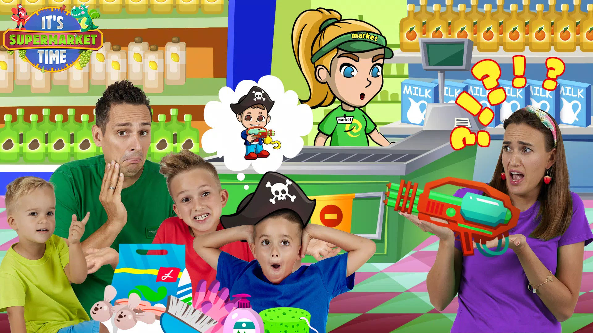 Vlad & Niki Supermarket game Ảnh chụp màn hình 4